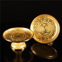 Taiwan Pure Copper Fruits Pan Fruits For Disc for Disc Prospectus Lotus for Fruit Pot Bronze Gongpan Foot Buddha Hall Supplies