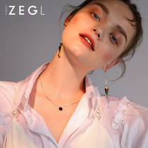 ZENGLIU Sweater ins Necklace Women's Cold Style Accessories Versatile Simple Clavicle Necklace Neck Accessories Jewelry