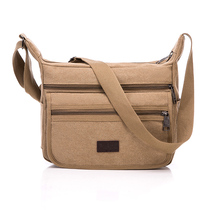 Canvas satchel casual mens bag shoulder shoulder bag student satchel mens shoulder bag canvas Business bag computer bag
