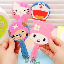 Korean creative cute portable silicone makeup mirror portable mirror cartoon small mirror with body mirror creative mirror