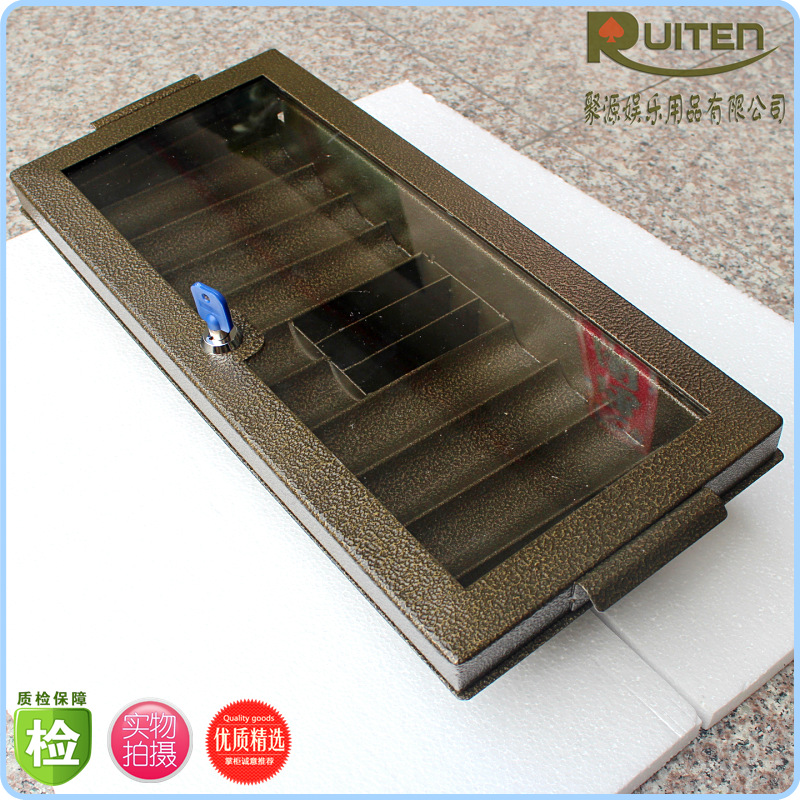 Boutique genuine Baccarat metal chips disc Texas holdem table code box can put 420 codes and 3 decks of cards