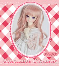 (Caramel Cream)BJD 3 points SD 4 points wig high temperature silk hair JW001