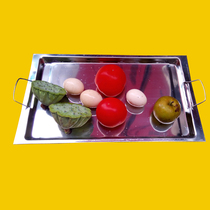 Korean barbecue grill non-smoking non-stick pan rectangular baking pan stainless steel frying pan iron fried pan large