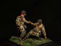 1:35 Resin soldiers World War II US Airborne Soldiers 2 serial number 260