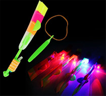 Stall Night Market hot slingshot small flying arrow luminous toy Square Childrens flying small flying sword Direct sales Direct sales