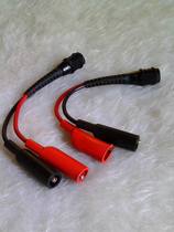 The United States Miller MUELLER alligator clip NO 62 connected to the test line