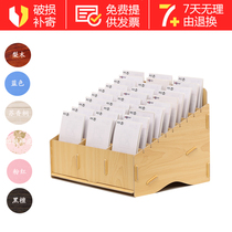 30-grid electronic surface single storage rack Express single storage box card bill desktop storage rack Brochure storage rack