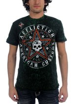 Affliction Mens Speed Star T-Shirt do old skeleton T-Shirt USA
