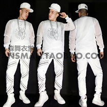 Male singers DJ nightclub guest rights Zhilong GD Tongan Hip Hop Alphabet Tennis sports suit to perform