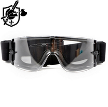 (Xige Shop)X800 tactical goggles Anti-sand anti-fog anti-impact glasses 3 replacement lenses