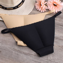 No trace bikini swimsuit underpants fake butt low waist thin belt female invisible padded bottoms