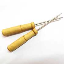 Office transparent pumping rod clip carrying theorizer curly clip conical needle manual binding wire needle no hook financial wood handle cone