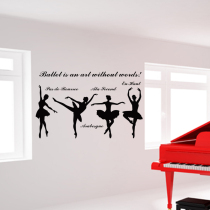 Wall stickers Music and dance classroom practice room Wall stickers Living room glass stickers Ballet national dance