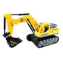 Simulation electric excavator 198-1 toy engineering car light music automatic demonstration Childrens toy hair