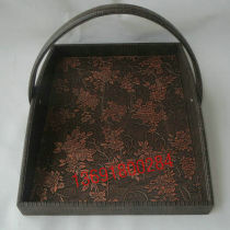 Manufacturers custom hotel guest room supplies leather goods leather leather portable shoe basket tray shoe frame in stock