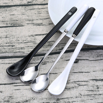 Hotel white ceramic tableware coffee spoon melamine seasoning soup spoon spoon spoon Chinese-style small spoon drink spoon