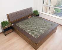 Elong jade shopping mall with the same heated jade mattress Jade mattress double temperature double control natural jade germanium stone mattress