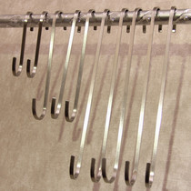 Long stainless steel S hook door rear wall metal shelf large s hook S hook adhesive hook S hook S type adhesive hook clothing store