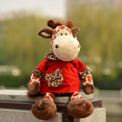 nici长颈鹿 nici鹿 梅花鹿 红裙豹纹限量收藏版 毛绒玩具公仔玩偶_7折