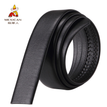 Rice straw mans head cow leather strap with mens headless belt Business automatic buckle without buckle pants belt not taking the lead