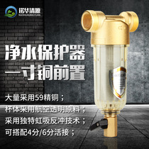 Stainless steel wire mesh copper front sediment filter Pipeline protector 4 points 6 points 1 inch household water purifier