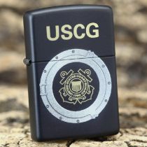 18-year-old shop Piggy Zippo black paint US Coast Guard 28623