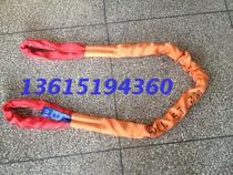 Flexible sling 5 tons 1 meters 2 meters 3 meters 4 meters 5 meters 6 meters lifting lifting belt round sling 5T two buckles