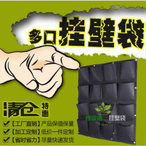 Balcony wall-mounted multi-mouth plant planting bag Flower wall beauty plant bag Green wall bag Plant bag three-dimensional flower pot