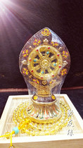 Cloisonne Craft Dharma Wheel Pendulum Painted Dharma Wheel Treasure