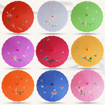 Folk craft Folk style dance silk umbrella decorative props dance bamboo silk umbrella Costume table