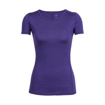 ICEBREAKER MERINO WOOL WOMENs SHORT-sleeved T-shirt CREW NECK QUICK-drying MOUNTAINEERING AND running 103792