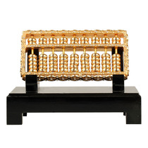 Juyuange alloy large gold Abacus Chinese home crafts ornaments abacus abacus business gift belt base