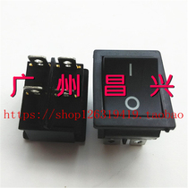 Black 4p boat switch 16A 250V power switch KCD4 two-speed with light 20A 125V four legs