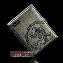 Special double gun (four beasts of the white Tiger)16 pure copper vintage cigarette case ultra-thin creative