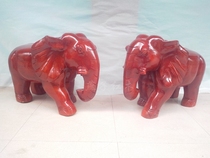 Vietnamese handicrafts mahogany elephant chicken wing Wood elephant solid wood elephant ornaments lucky feng shui Wood elephant 70cm