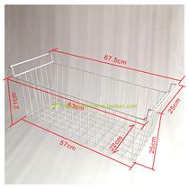 Refrigerator hanging basket white painted iron wire making grid subnet shape solid and durable Volkswagen practical customization