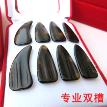 Bi Fan professional double edge imitation natural Guzheng nails Adult children double groove large and medium eight boxed