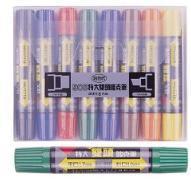 Lipai 908 Double Head POP Mark Pen 8 Color Suit Liypai Suit Mark Pen