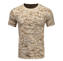Summer outdoor T-shirt short sleeve round neck mens tactical military training T-shirt military fan physical training suit half sleeve t-shirt