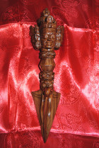 Jingcarved three-sided Puba prong (Puba pestle)