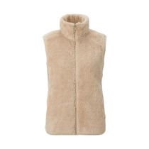 Womens length suede rocking grain suede vest Uber foreign trade plush jacket submachine clothing Warm Liner Furry 418242