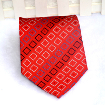 Hot-selling Jinhang mens and womens old railway student tie High-speed rail train attendant red hand-made plaid tie