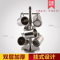 Stainless steel set cup Mono double insulation set water cup family cup children set cup breakfast cup