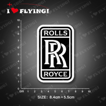 I love flying) Rolls-Royce Rouro Air Travel Boarding Trolley Case Sticker Sticker