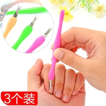 Creative nail nail tool Exfoliation knife Dead skin Pick V-shaped blade to remove aging horny dead skin 3