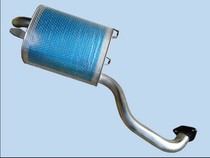 Thickened old Zhonghua screw hook rear section stainless steel exhaust pipe silencer old Zhonghua exhaust pipe