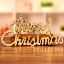 Christmas Decorations 30cm Christmas Happy English Letters Cards Christmas Tree Accessories Large number door hangings