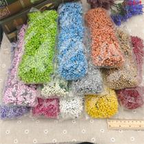 Small Flower Spike Diyflower Ring Material Delight Box Emulation Bouquet Material Pistil Core Bridal Accessories Fake Flower Decoration