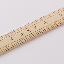Natural hot stamping scale Wooden ruler Patchwork city ruler Mangosteen ruler Wooden ruler City inch bamboo ruler Clothing DIY tool
