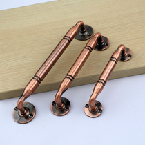 Ming Dress Gate Wooden Door door Door Invisible Door Handle Eurostyle Imitation Red Ancient Bronze Antique Bronze Big Handle American Zinc Alloys